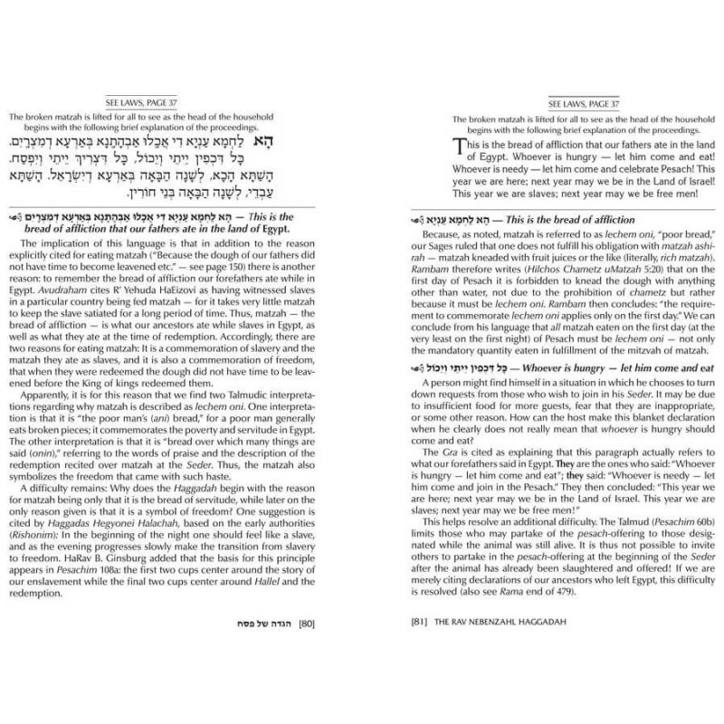 The Rav Nebenzahl Haggadah | Passover | Judaica